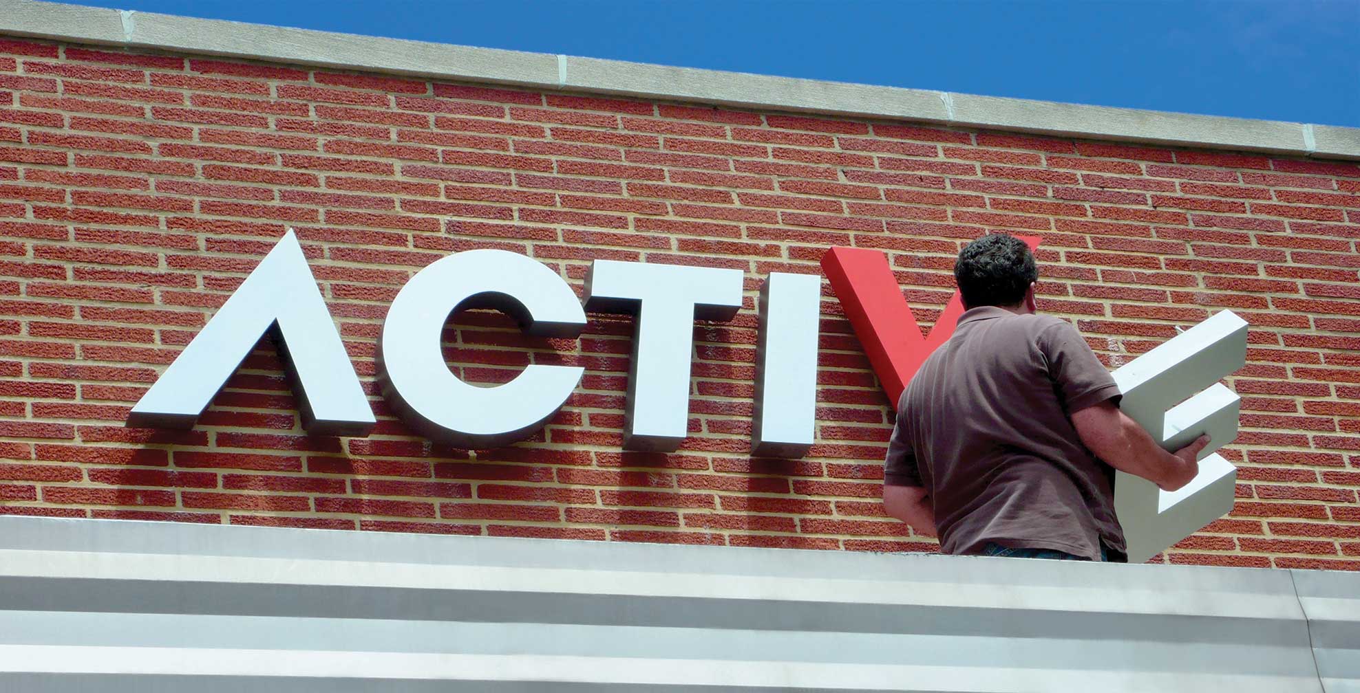 active_sign.jpg Art Direction by: Bart Crosby, Crosby Associates